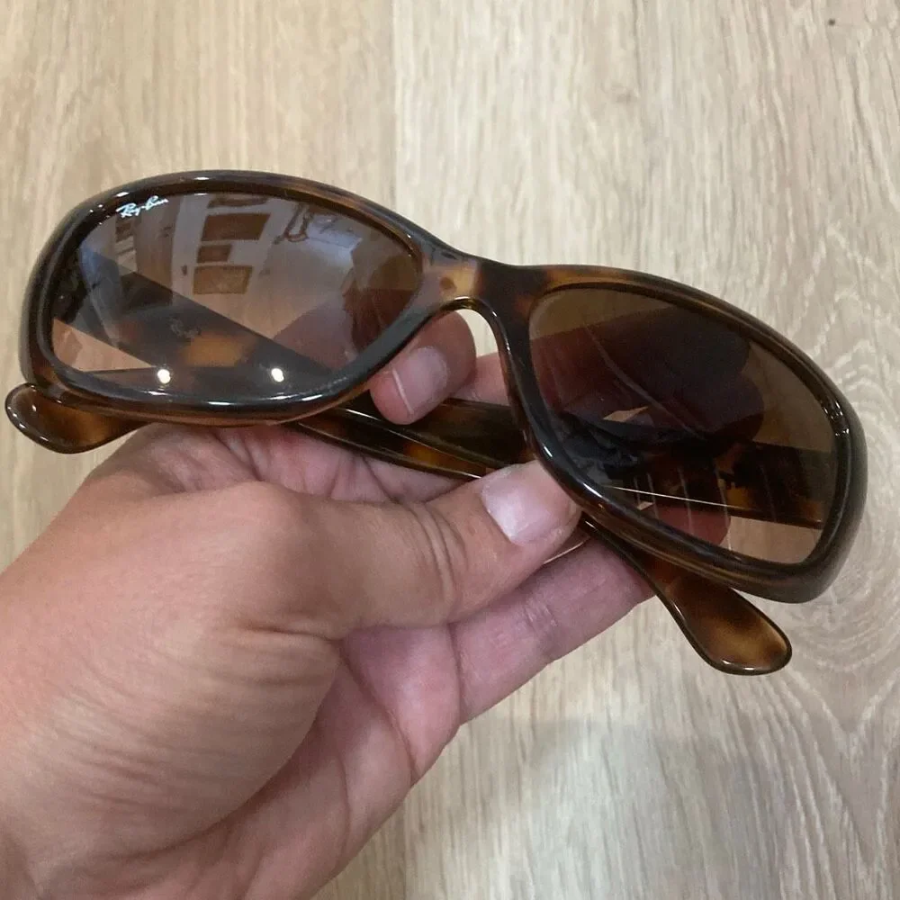 Ray-Ban Tortoise Shell Jackie Ohh Style Sunglasses Brown Gradient Lenses - Picture 6 of 7